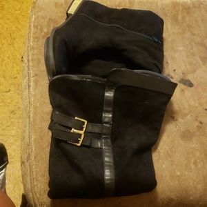 Black Knee High Boots